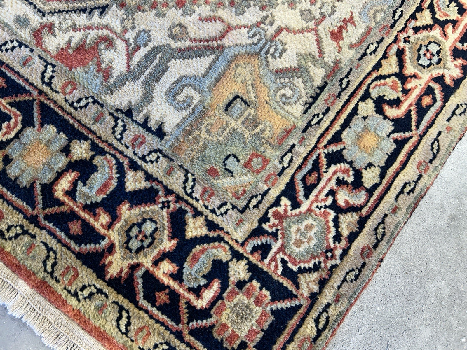 4’1”x6’1” Hand-Knotted 100% Wool Indoserapi Area Rug - Carpet