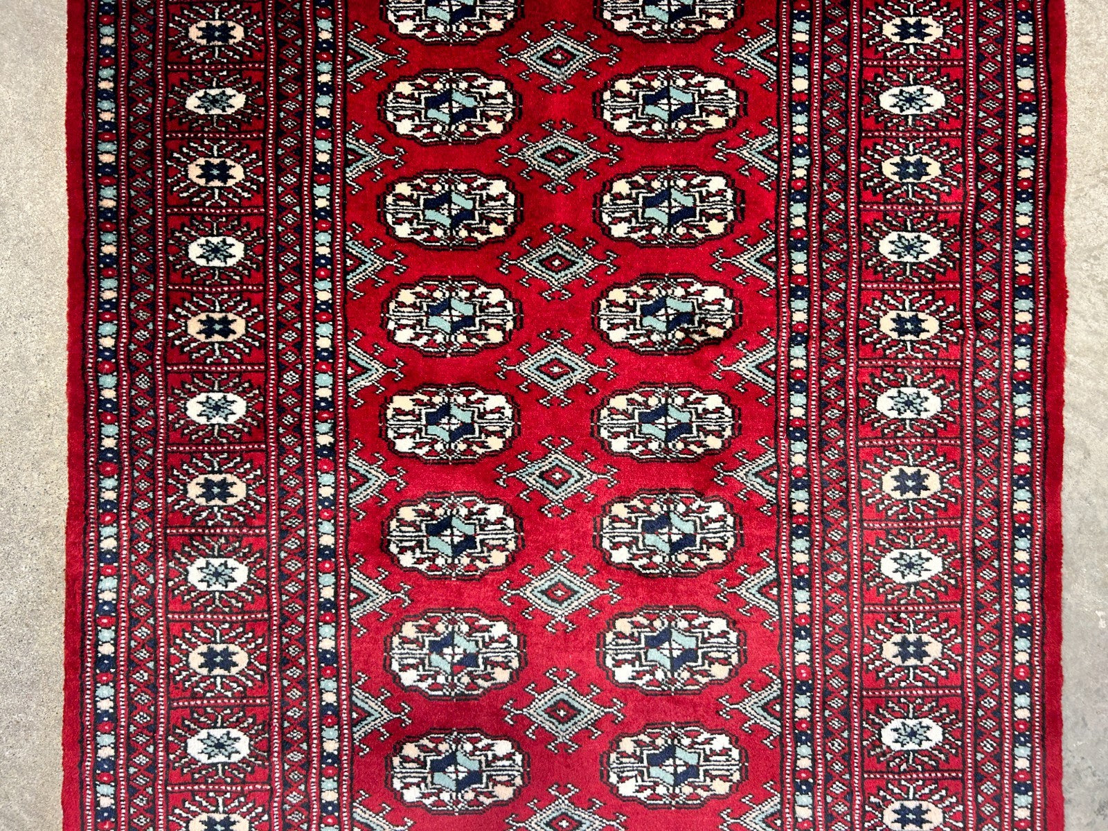 3'x5' Hand-Knotted 100% Wool Pile Bokhara Rug