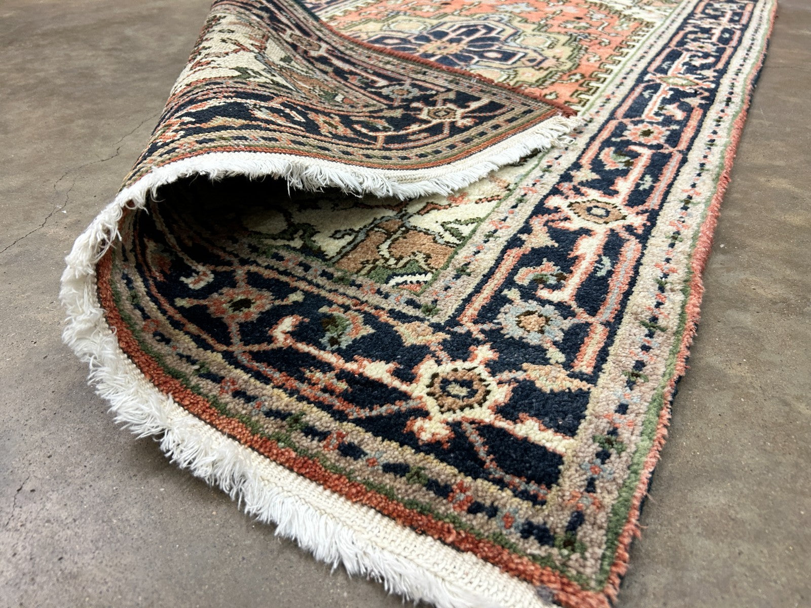3'x5' Hand-Knotted 100% Wool Pile IndoSerapi Rug