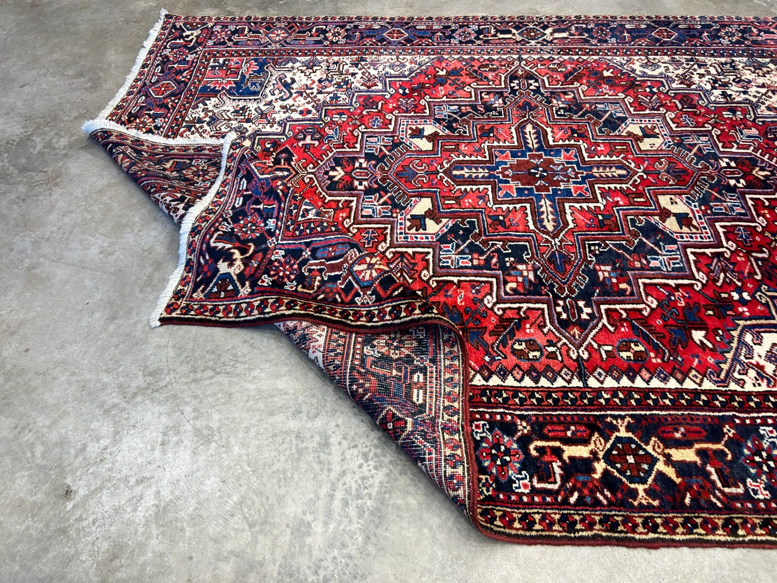 7'2"x10'1" Hand-Knotted 100% Wool Herize Carpet - Area Rug