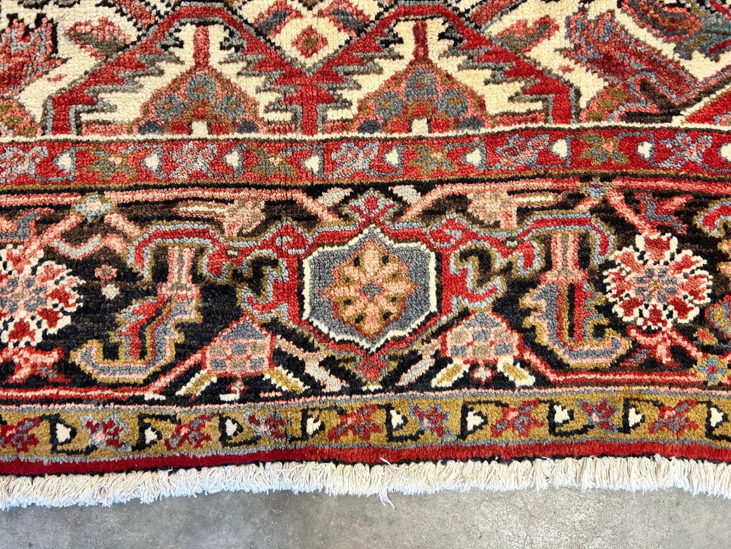 9'x11'9" Hand-Knotted 100% Wool Pile Herize Rug