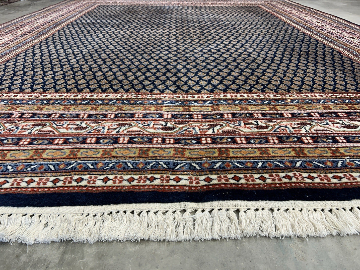 7’11”x10’ Vintage Hand-Knotted 100% Wool Pile Oriental Area Rug - Carpet