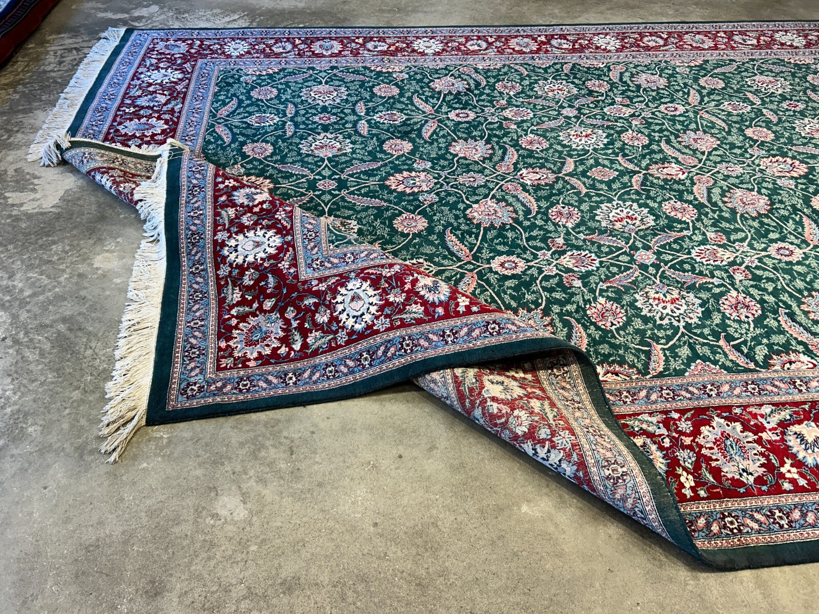 9'2"x12'8" Hand-Knotted 100% Wool Pile Oriental Rug