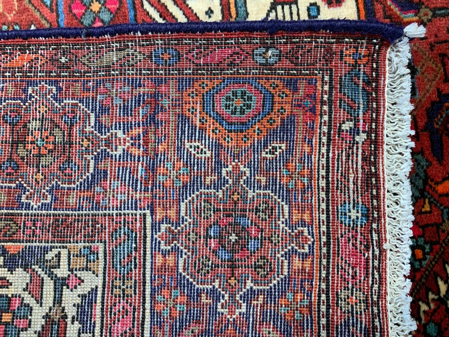 4'x6'7" Hand-Knotted 100% Wool Pile Bijare Gholtogh Carpet - Area Rug