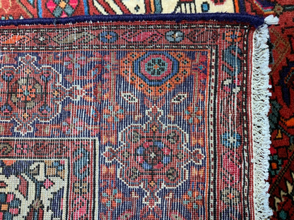 4'x6'7" Hand-Knotted 100% Wool Pile Bijare Gholtogh Carpet - Area Rug