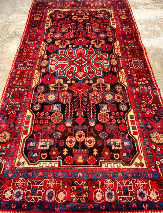 5'0" x 9'10" Hand-Knotted 100% Wool Carpet - Nahavande Area Rug