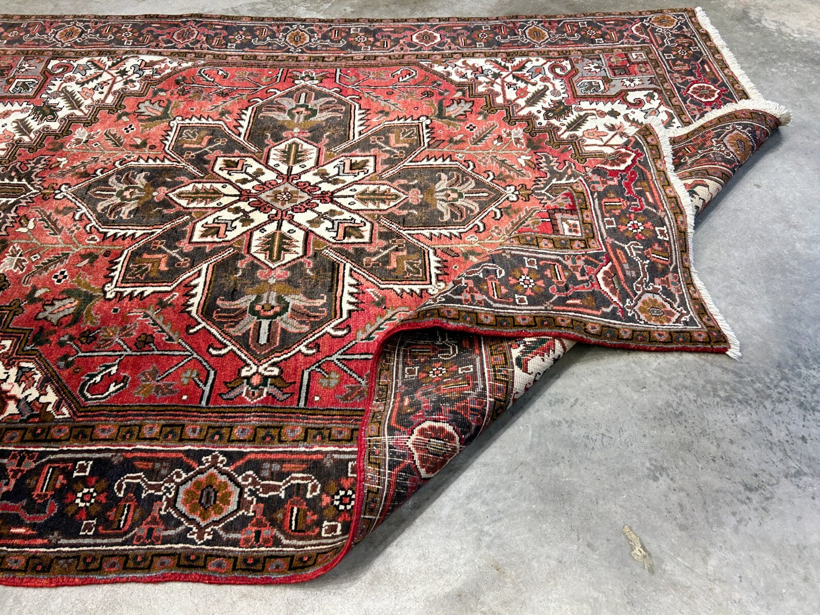 6'7"x9'5" Hand-Knotted 100% Wool Herize Carpet - Area Rug