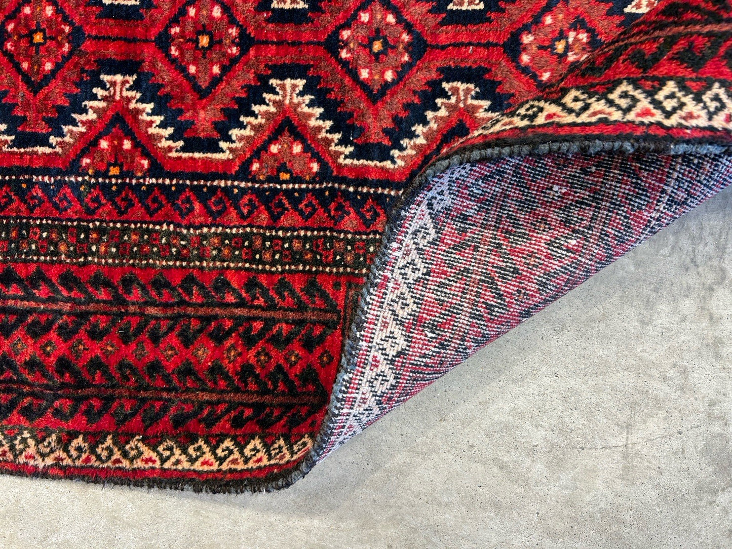 3’3”x6’2” Hand-Knotted 100% Wool Balouchi Area Rug - Carpet