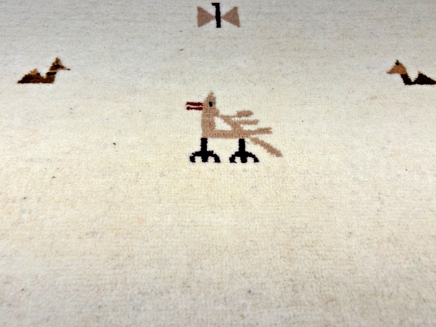 6'4"x9'9" Hand-Knotted 100% Wool Pile Gabeh Carpet - Area Rug