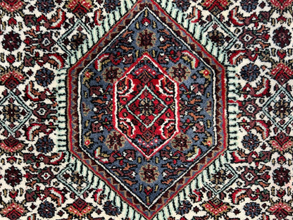 3'10"x5'10" Hand-Knotted 100% Wool Pile Indobijar Area Rug - Carpet