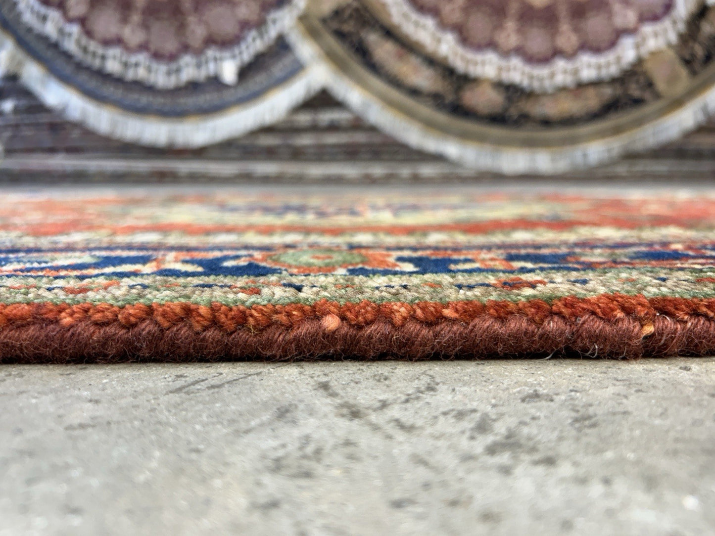 3'x5' Hand-Knotted 100% Wool Pile IndoSerapi Rug