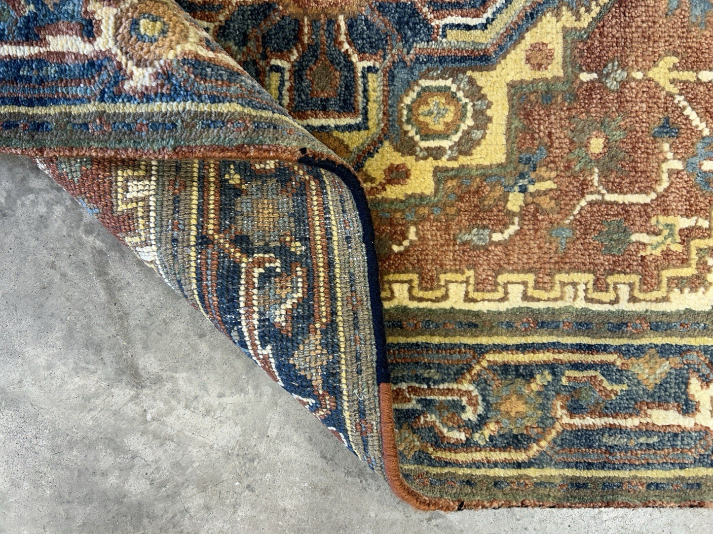 3’1”x5’ Hand-Knotted 100% Wool Indoserapi Area Rug - Carpet