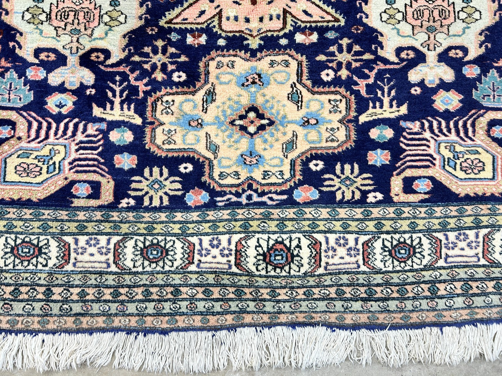 6'x9'10" Hand-Knotted 100% Wool Pile Ardabile Carpet - Area Rug