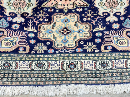 6'x9'10" Hand-Knotted 100% Wool Pile Ardabile Carpet - Area Rug