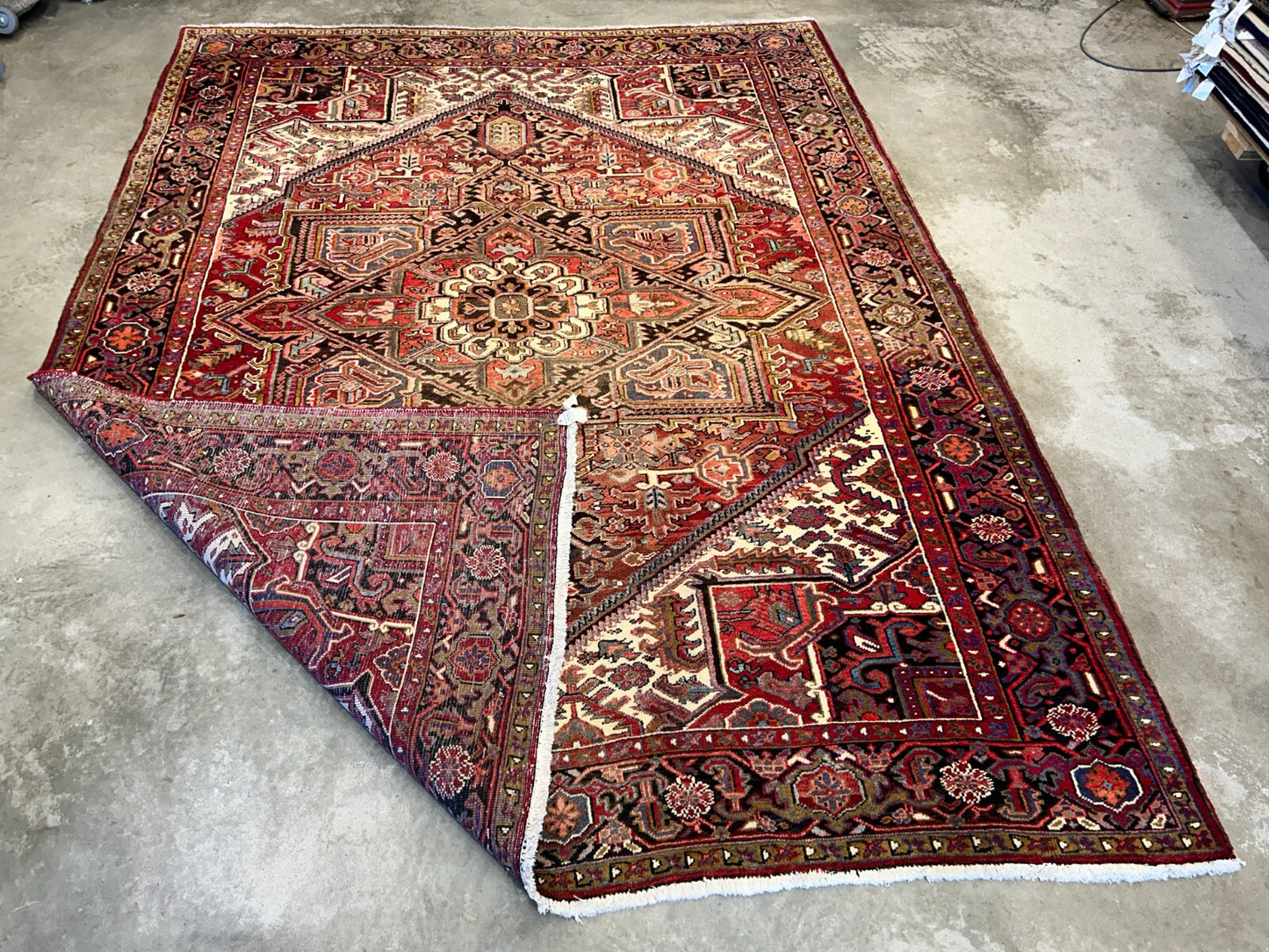 9'x11'9" Hand-Knotted 100% Wool Pile Herize Rug