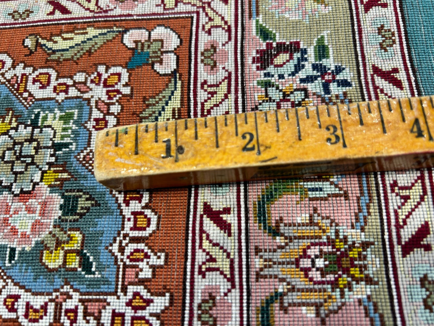 5'9"x9'5" Extra-Fine Hand-Knotted Wool & Silk Blend Tabrize Carpet - Area Rug