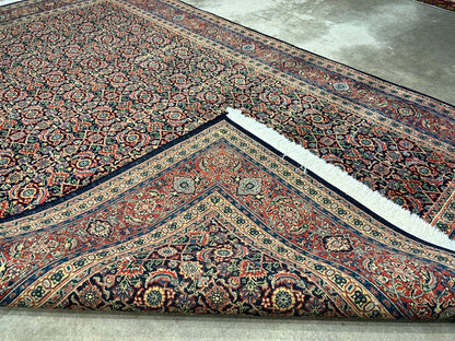 6'x9'2" Hand-Knotted 100% Wool Pile Herati Carpet - Area Rug