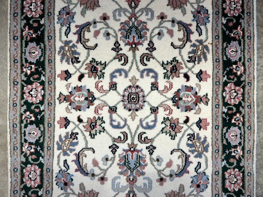2'1"x5'1" Hand-Knotted 100% Wool Pile All-Over Area Rug