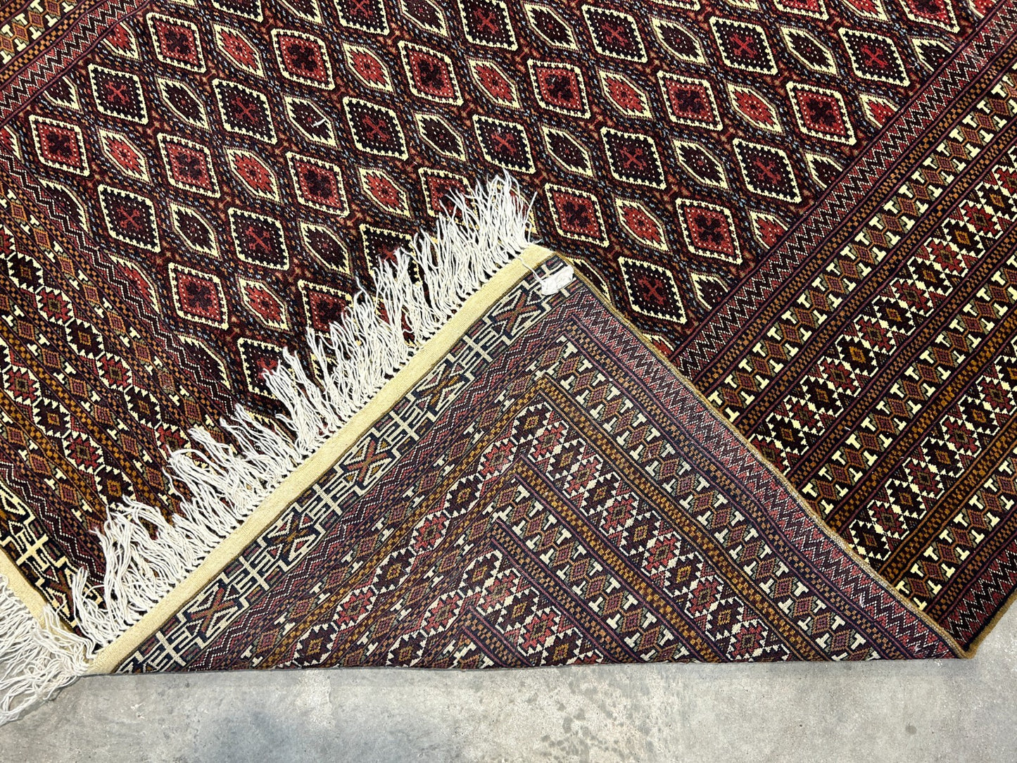 6'3"x9'2" Hand-Knotted 100% Wool Carpet - Bokhara Area Rug