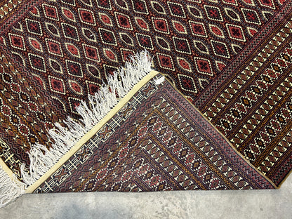 6'3"x9'2" Hand-Knotted 100% Wool Carpet - Bokhara Area Rug