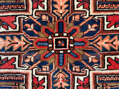 8'2"x11'1" Hand-Knotted 100% Wool Pile Herize Rug