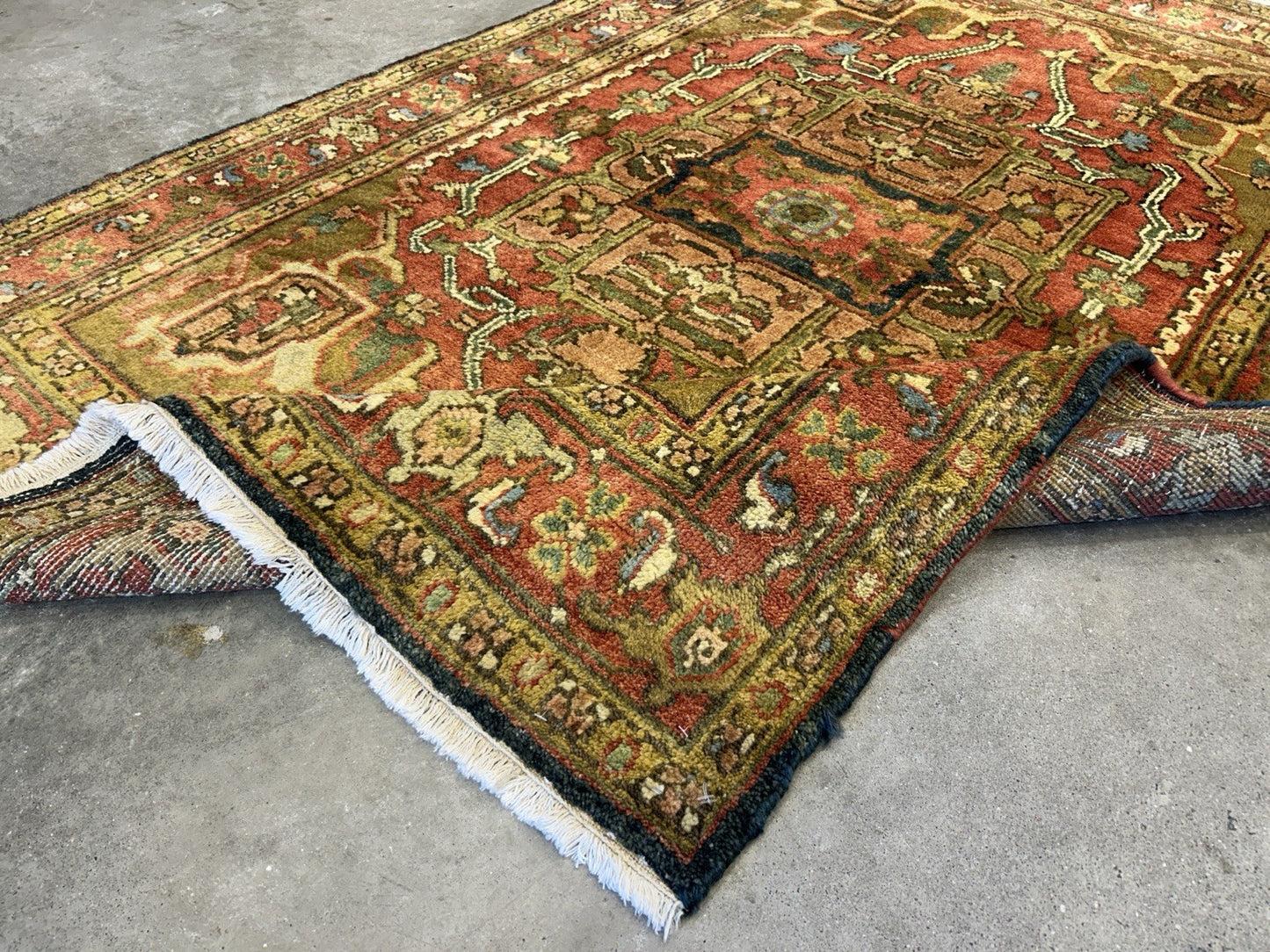 4’1”x6’1” Hand-Knotted 100% Wool Indoserapi Area Rug - Carpet