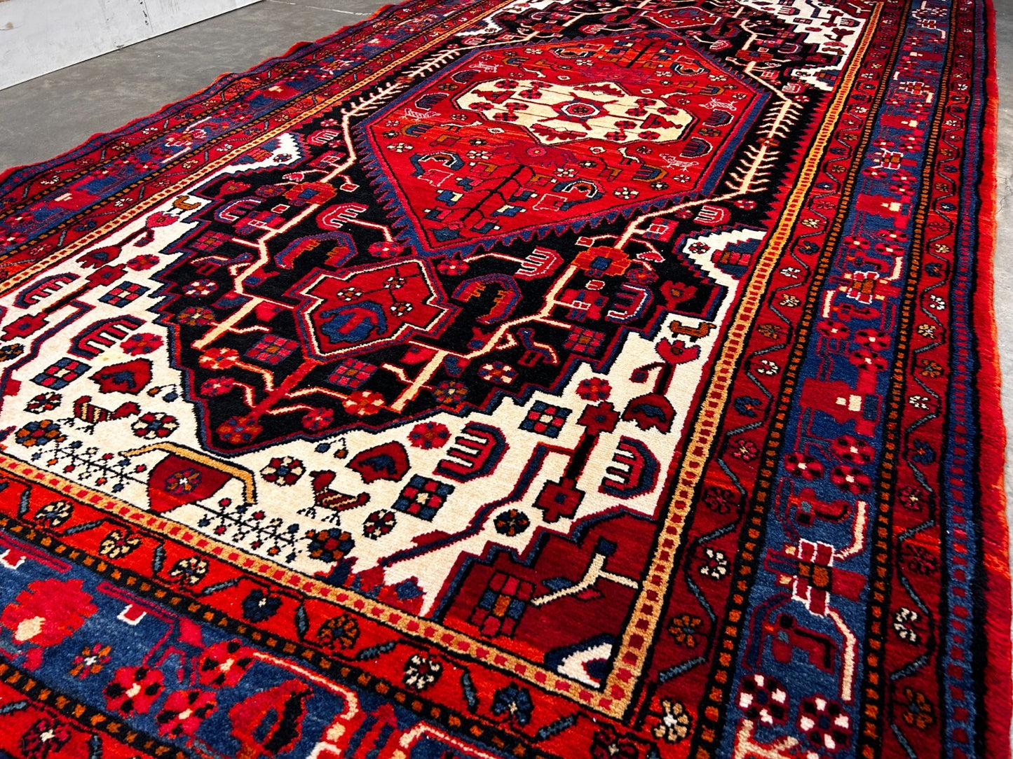 5'10" x 10'11" Hand-Knotted 100% Wool Pile Nahavande Area Rug