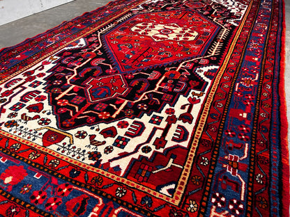5'10" x 10'11" Hand-Knotted 100% Wool Pile Nahavande Area Rug