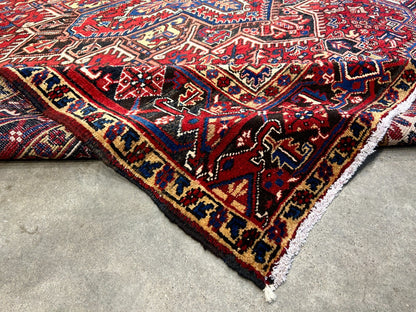 7'9"x9'1" Hand-Knotted 100% Wool Herize Carpet - Area Rug - Square Shaped