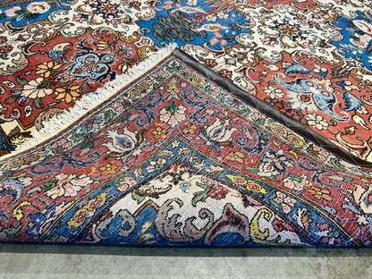 6'7"x9'5" Hand-Knotted 100% Lamb Wool Bakhtiarie Carpet - Area Rug