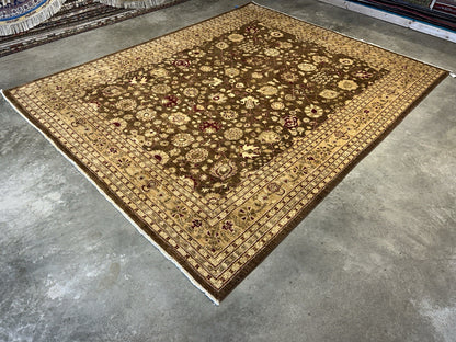 8’1”x9’11” Hand-Knotted 100% Wool Pile Oriental Area Rug - Carpet