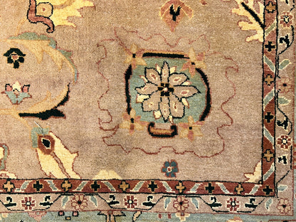 9'x12' Hand-Knotted 100% Wool Pile Hamadane Design Carpet - Area Rug