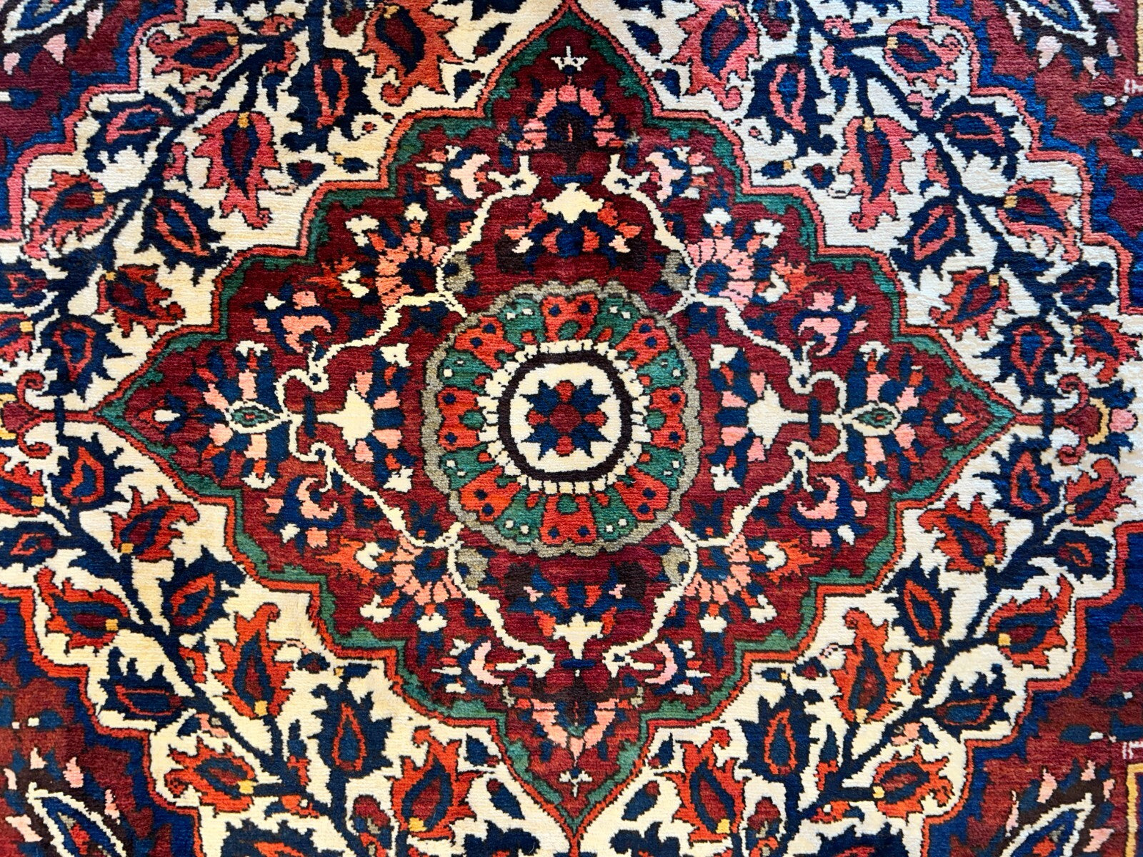 8'4"x11'6" Hand-Knotted 100% Wool Pile Bakhtiarie Rug
