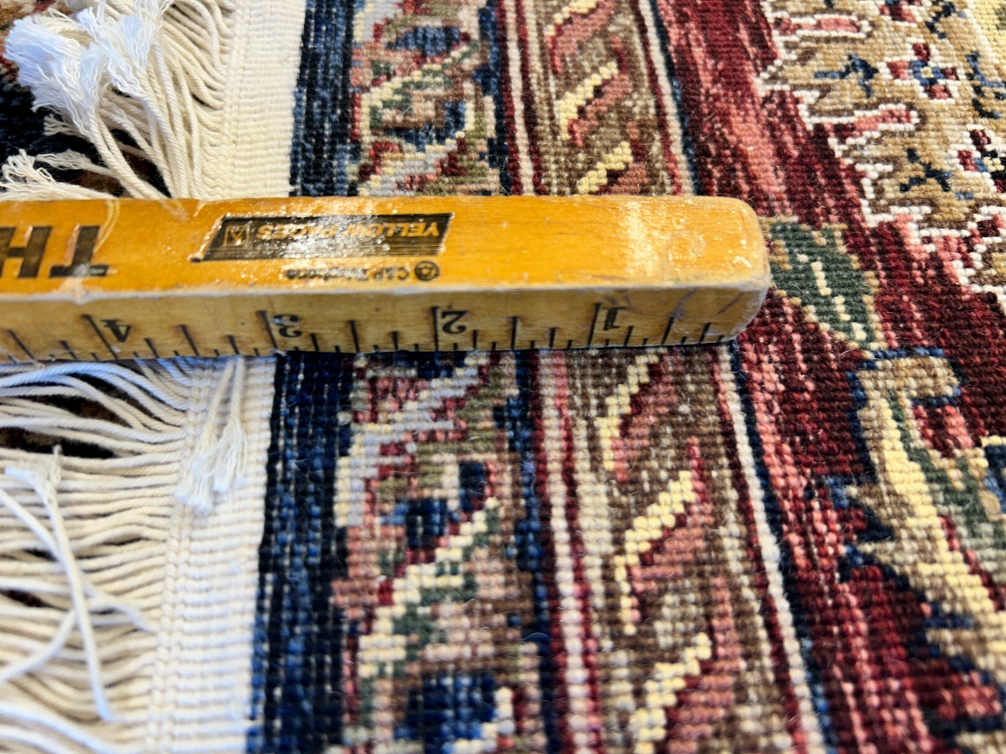 9'x12'2" Hand-Knotted 100% Wool Pile Oriental Rug