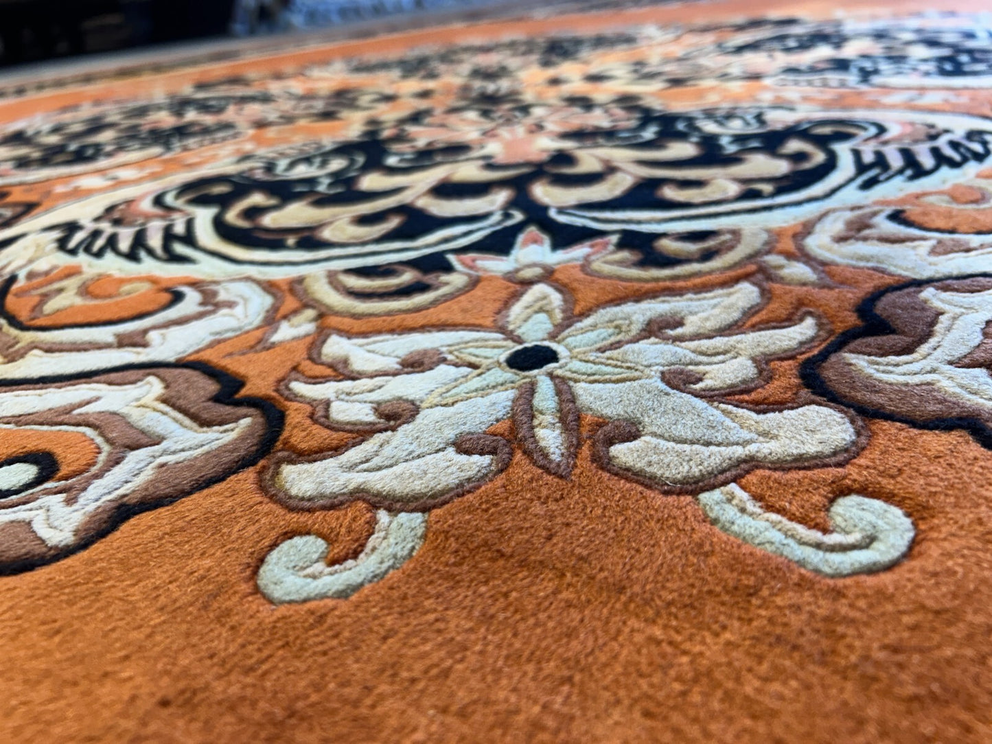 9'x12' Hand-Knotted 100% Wool Pile Oriental Rug