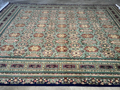 8'10"x11'10" Hand-Knotted 100% Wool Pile Oriental Rug