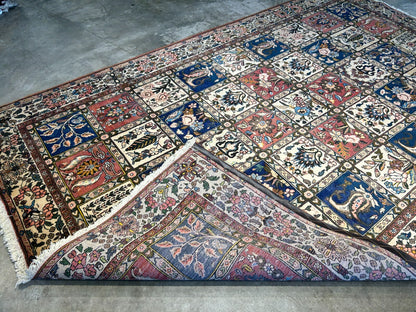 6'6"x10'0" Hand-Knotted 100% Lamb Wool Bakhtiarie Carpet - Area Rug