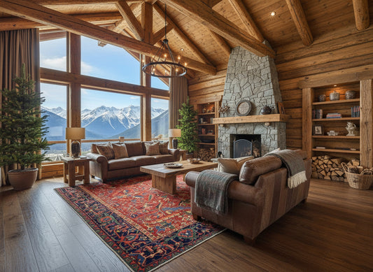 Collector Item - 9'x12'4" Antique Fine Wool Herize Serapy Hand-Knotted Rug