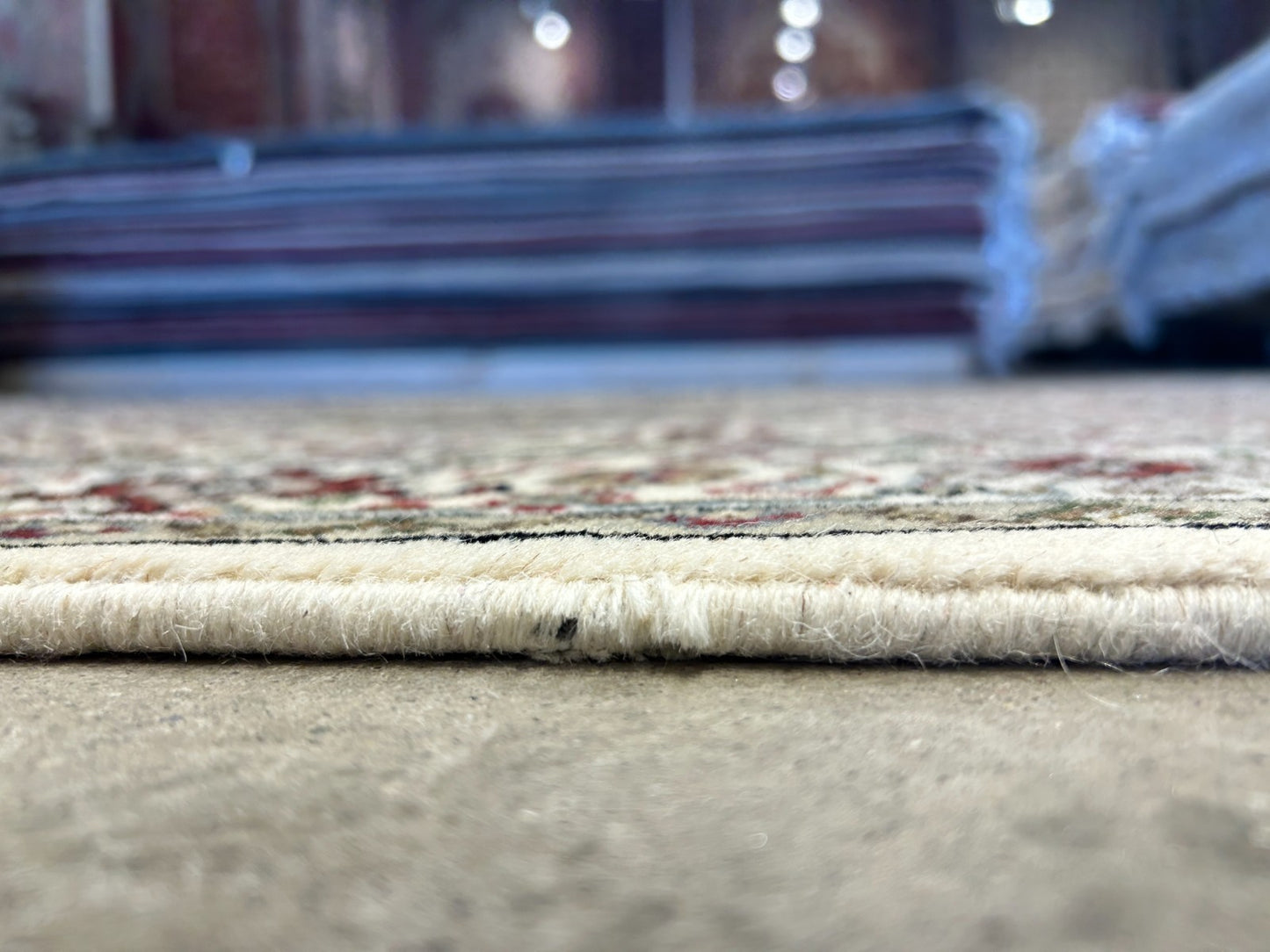 3'x5' Hand-Knotted Wool & Silk Pile Tabrize Mahi Rug