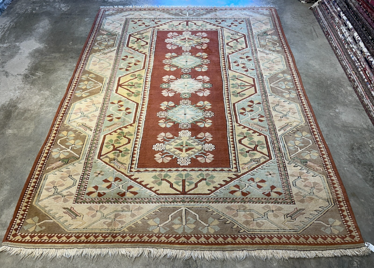 8'10"x11'8" Hand-Knotted 100%  Wool Pile Kazak Rug