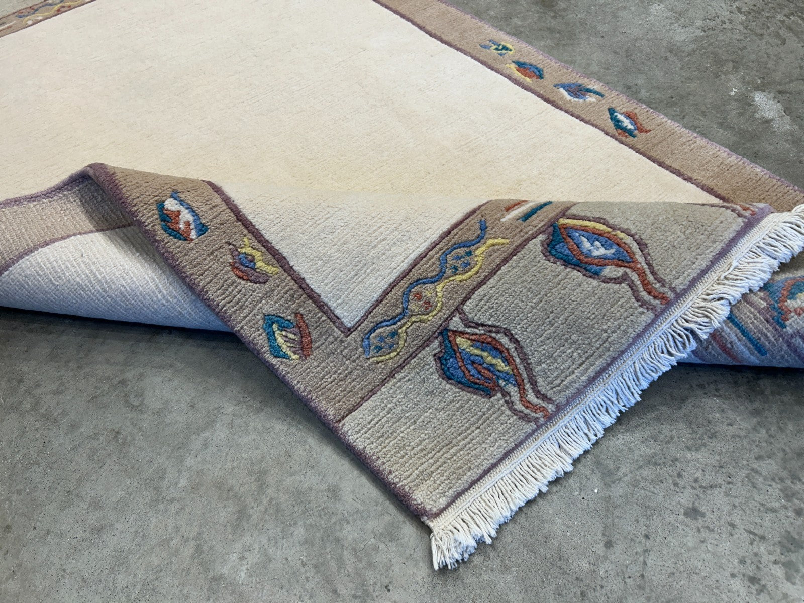 3'x5'3" Hand-Knotted 100% Wool Pile Nepali Area Rug - Carpet