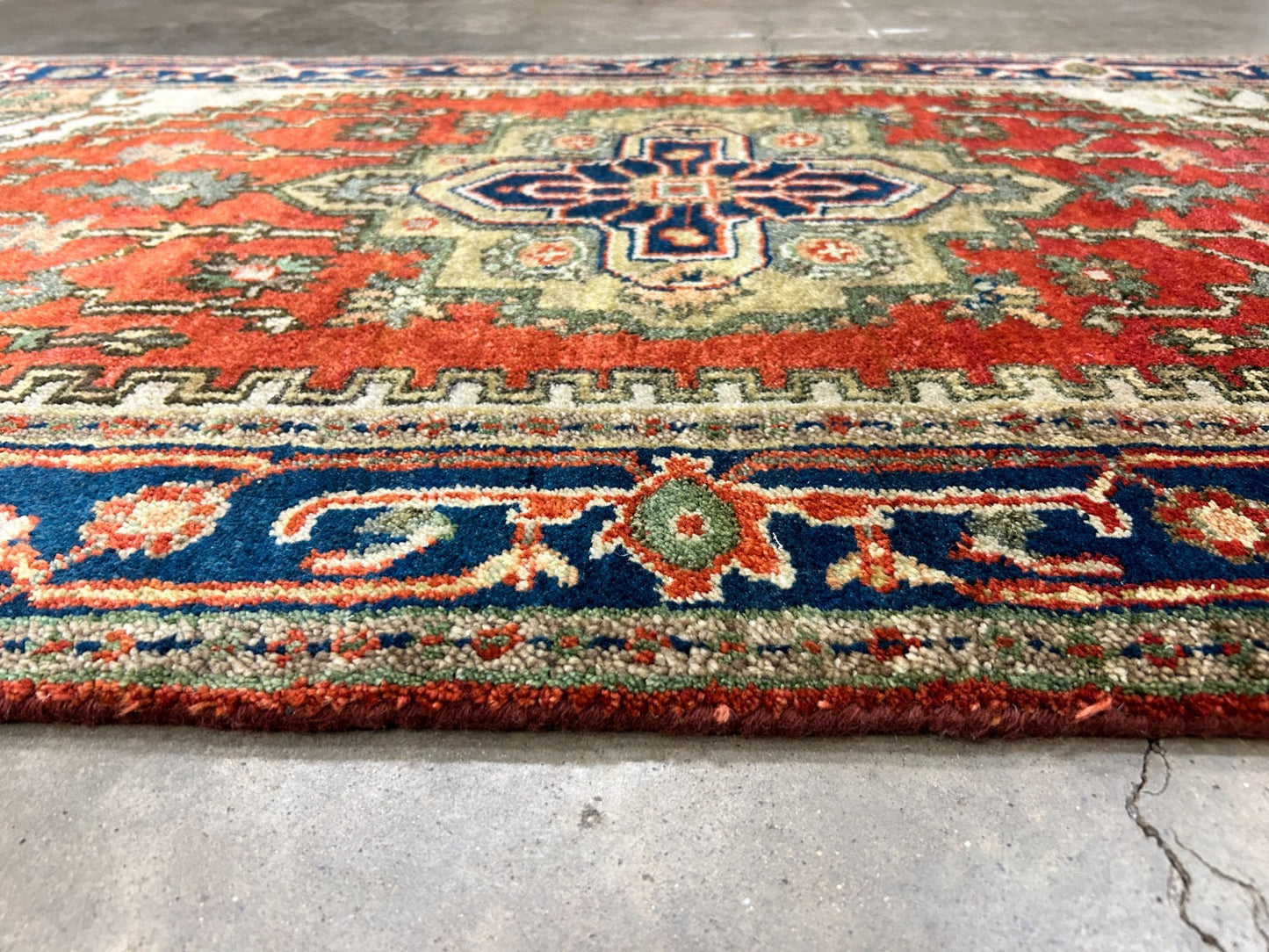 3'x5' Hand-Knotted 100% Wool Pile IndoSerapi Rug