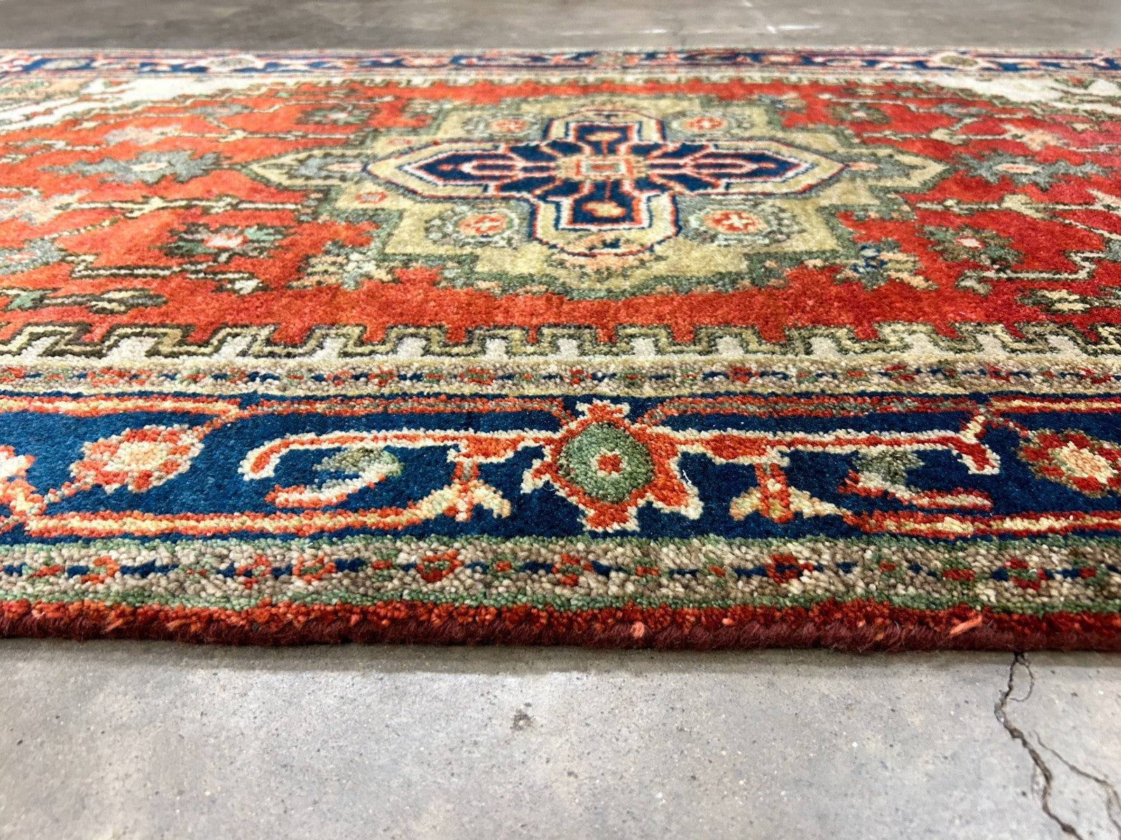 3'x5' Hand-Knotted 100% Wool Pile IndoSerapi Rug