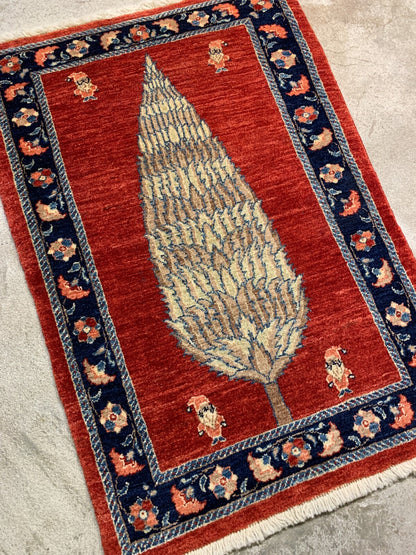 2'x3' Hand-Knotted 100% Wool Noel Rug - Area Carpet