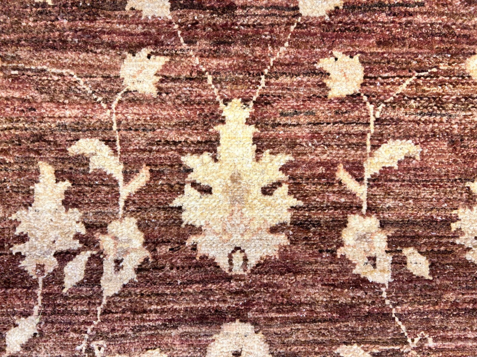 6'7"x9'5" Hand-Knotted 100% Wool Pile Pishawar Oushak Carpet - Area Rug