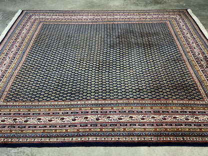 7’11”x10’ Vintage Hand-Knotted 100% Wool Pile Oriental Area Rug - Carpet