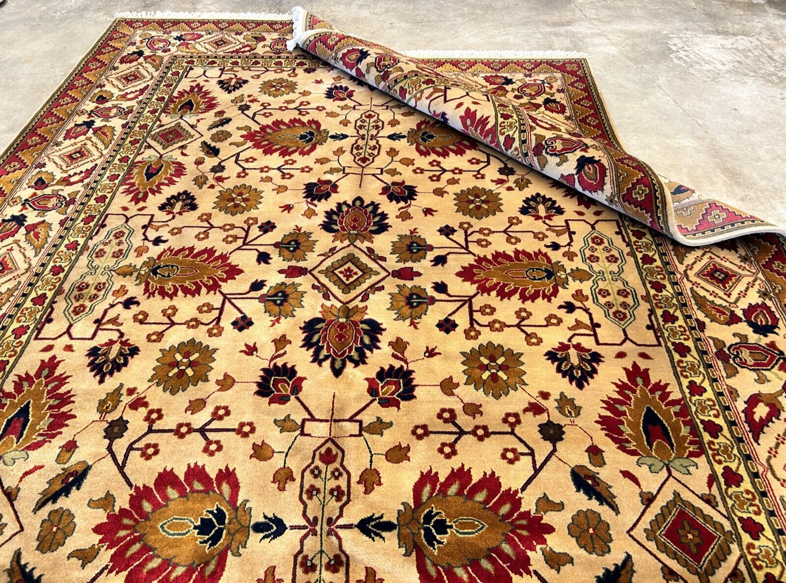 8'11" x 12' Hand-Knotted 100% Wool Carpet - Herize Design Area Rug