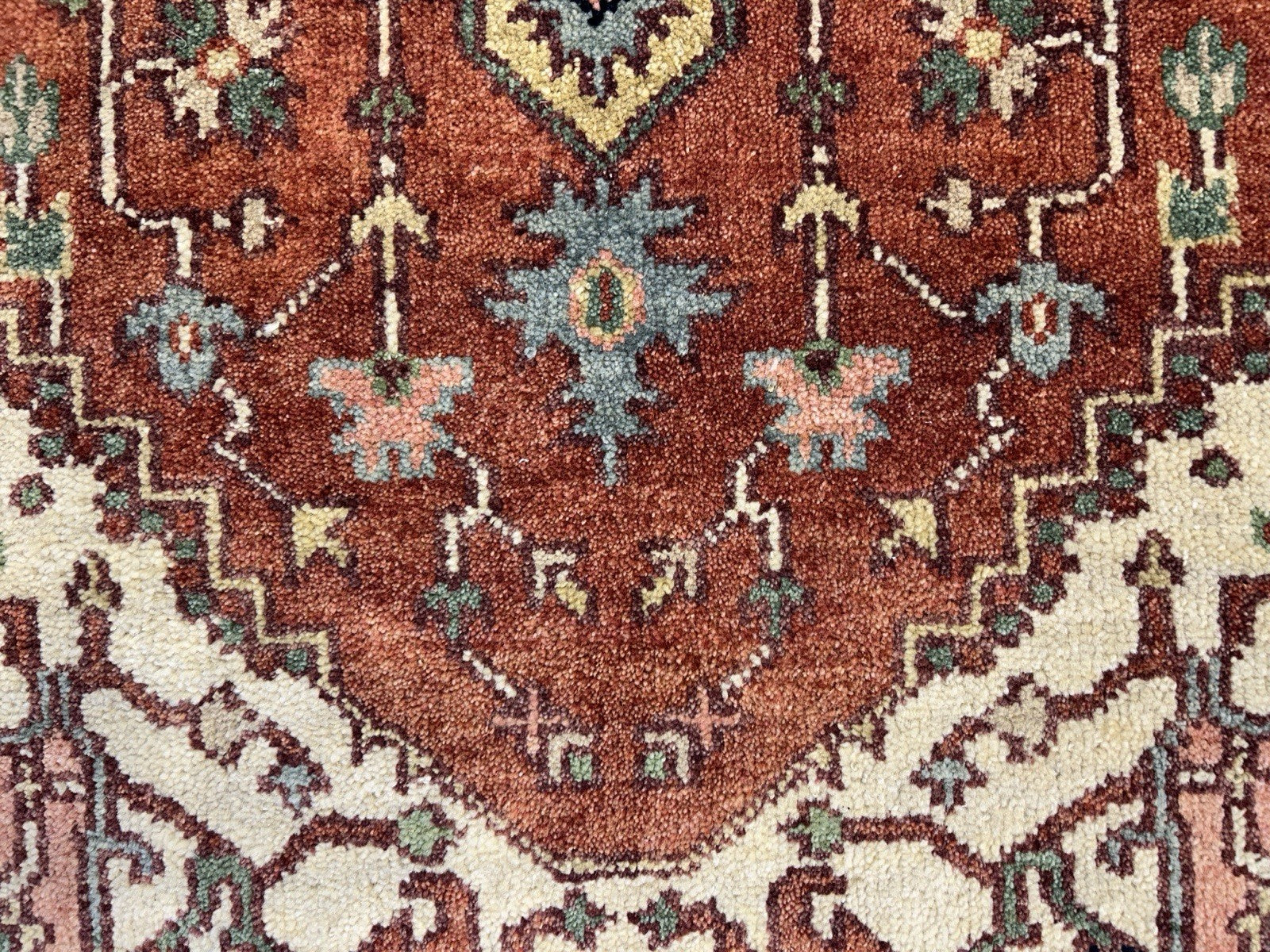 3’x5’1” Hand-Knotted 100% Wool Indoserapi Area Rug - Carpet