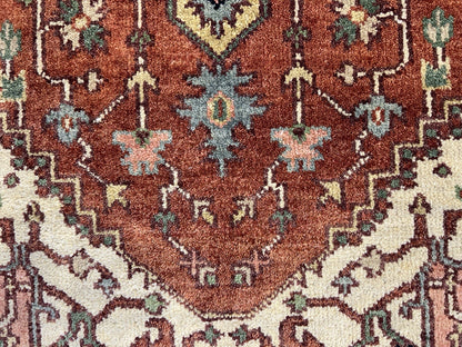 3’x5’1” Hand-Knotted 100% Wool Indoserapi Area Rug - Carpet