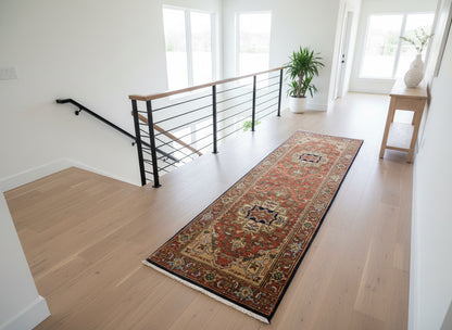 2'7"x7'10" Hand-Knotted 100% Wool Pile Runner Rug - Carpet